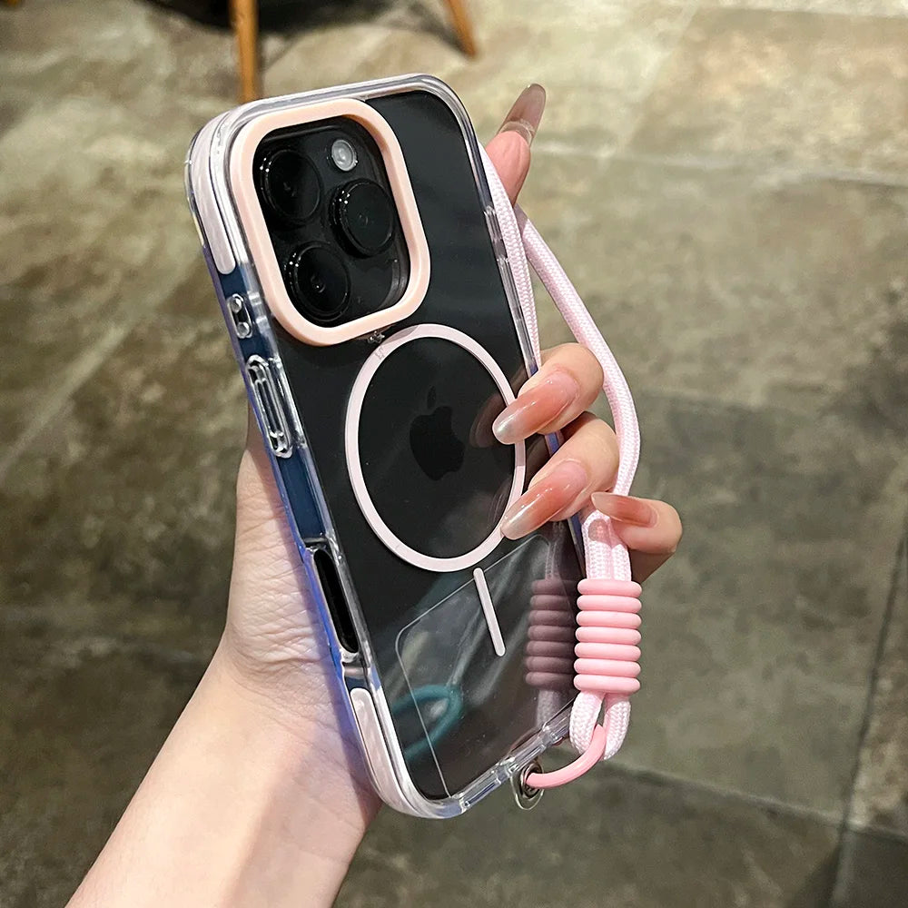 Luxury Clear Soft For Magsafe Case for iPhone