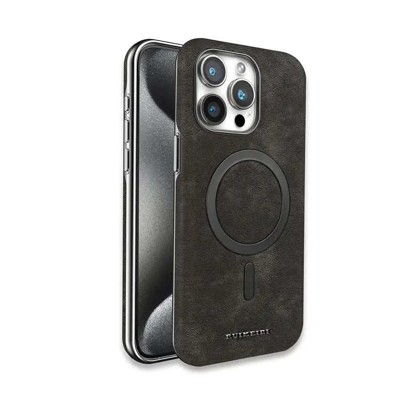 Classic Vintage Leather Magnetic Case for iPhone