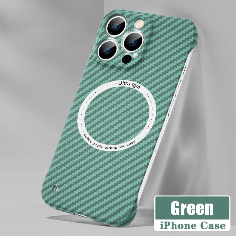 Ultra Thin Carbon Fiber Magnetic Case for iPhone