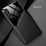 TPU Leather Magnetic Holder Case For Samsung Galaxy