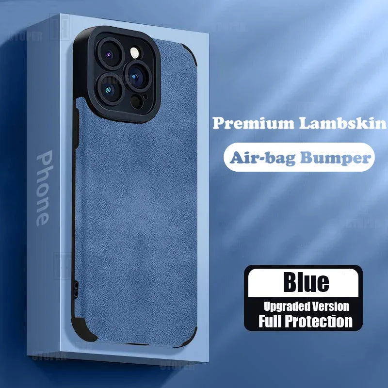 Business Suede Anti-slip Phone Case For iPhone