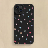Colorful Small Love Heart Silicone Soft Phone Case For iPhone