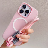 Crossbody Strap Lanyard Magnetic Case For iPhone