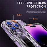 HD Acrylic Clear Wallet Card Slots Case For iPhone
