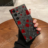 New Retro Fashion Rose Phone Case For Samsung