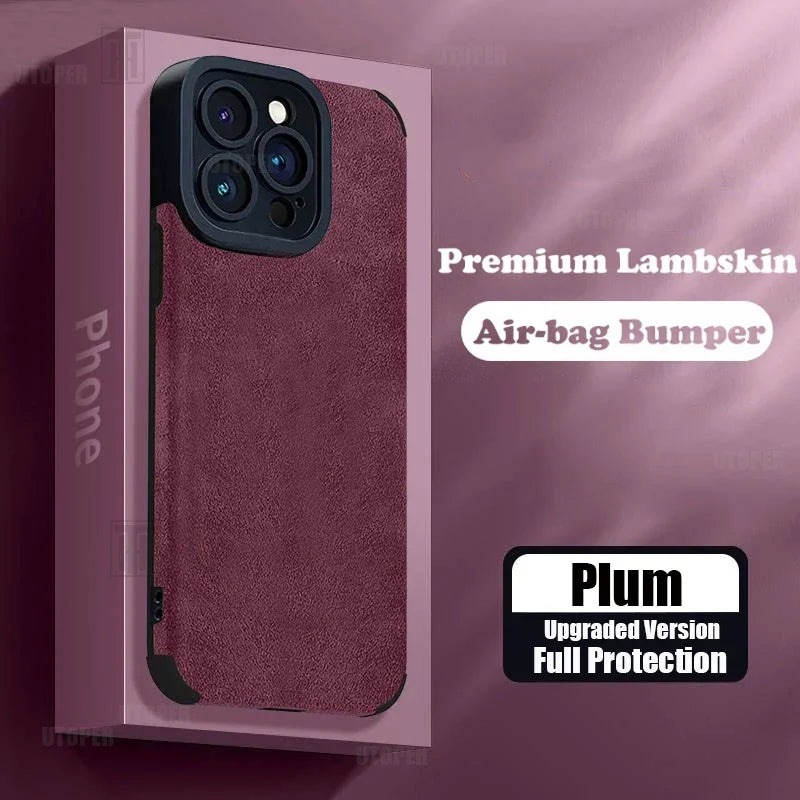Business Suede Anti-slip Phone Case For iPhone