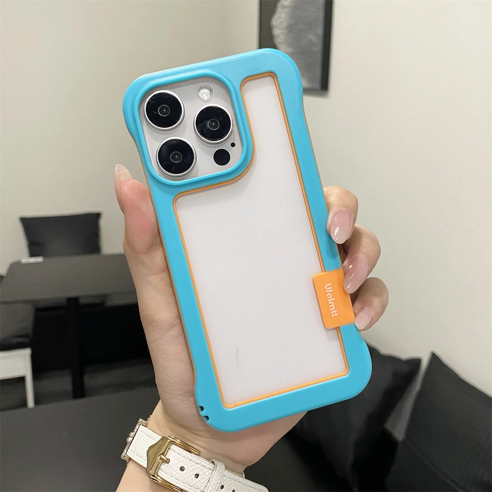 Contrasting Colors Borderless Frame Case For iPhone