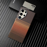 Luxury Carbon Fiber Texture Alloy Case For Samsung