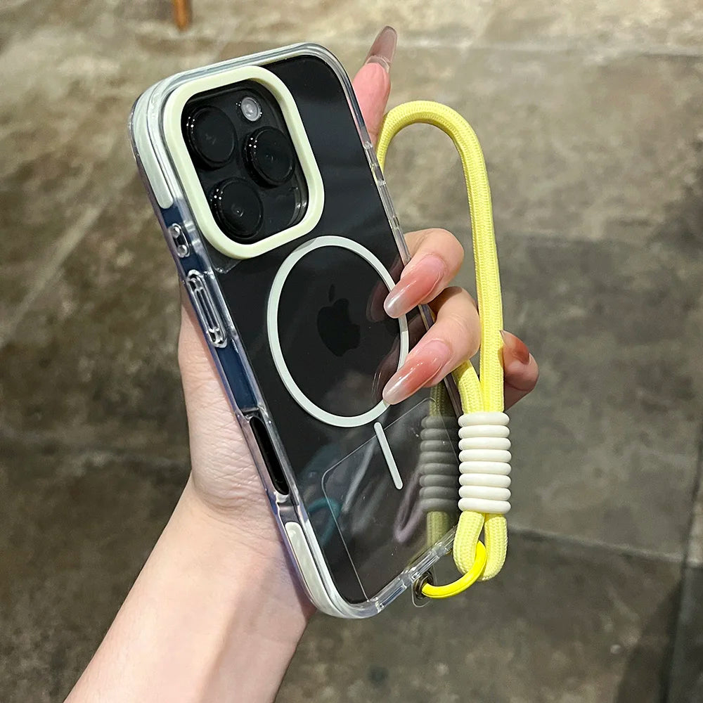 Luxury Clear Soft For Magsafe Case for iPhone