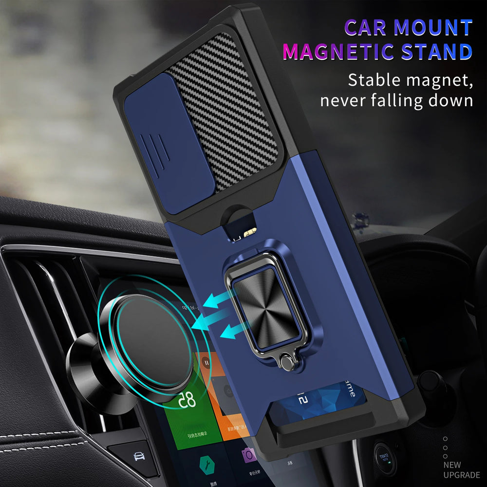 Wallet Ring Holder Armor Kickstand case Samsung
