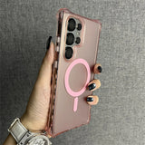 Armor Wave Curly Non-Slip Bumper Magsafe Case For Samsung