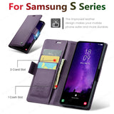 Luxury Business Leather Wallet Flip Case for Samsung