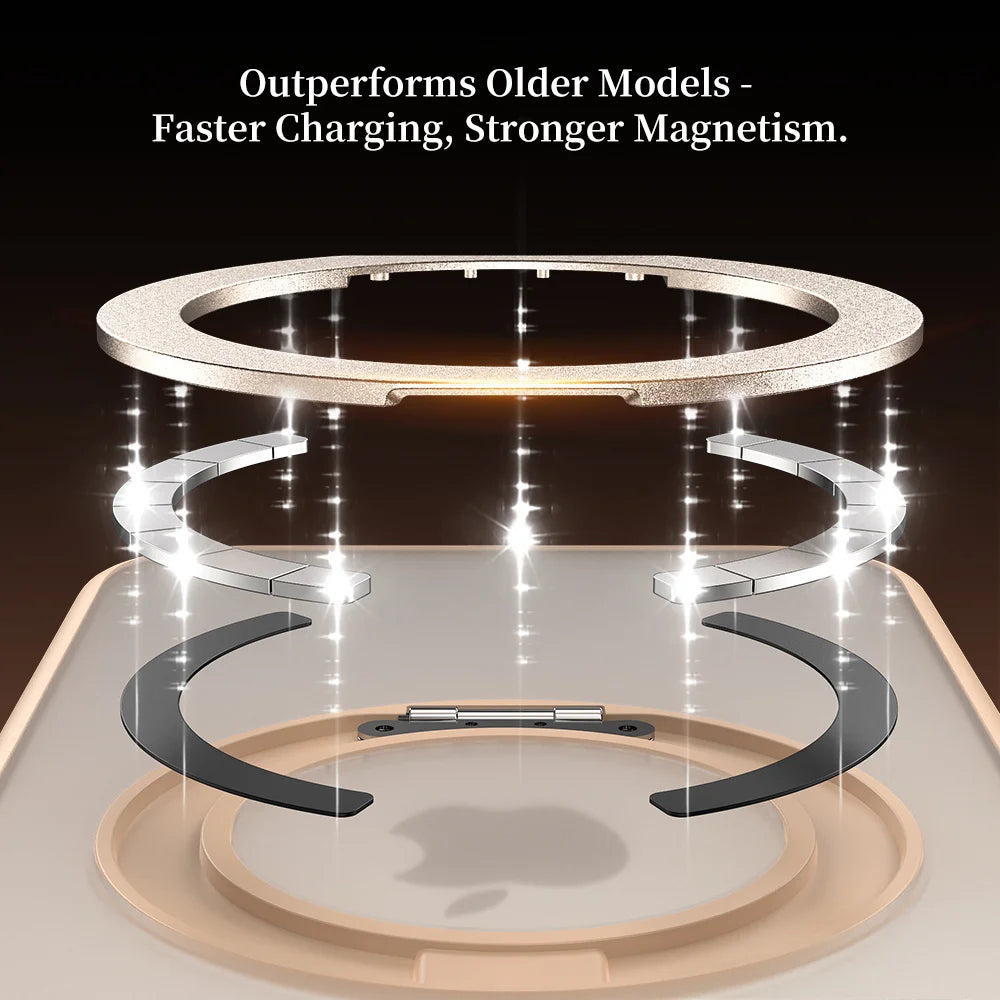 Rotating Magnetic Kickstand Stand Phone Case For iPhone