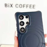Luxury Water Ripple Liquid Silicone For MagSafe Case For Samsung
