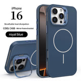 Magnetic Camera Stand Phone Case For iPhone
