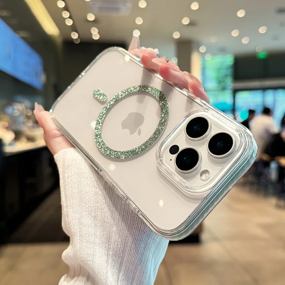 Glitter Silicone Phone Case For iPhone