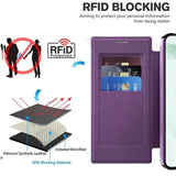 Flip leather business card slot for Samsung