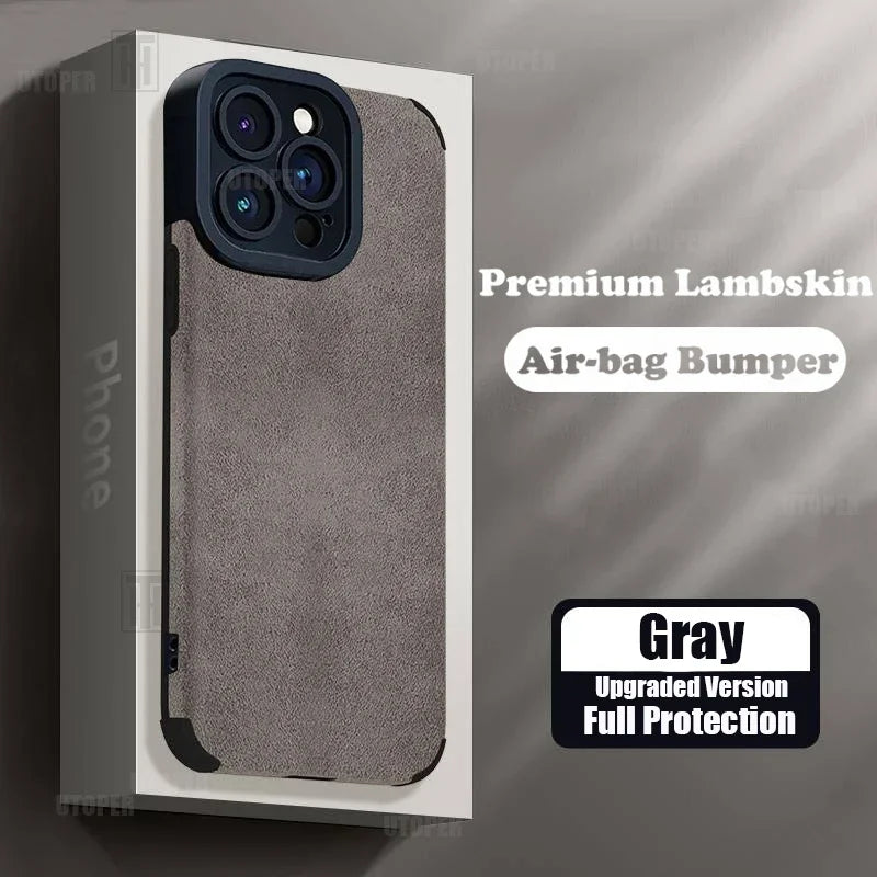 Business Suede Anti-slip Phone Case For iPhone