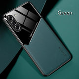 TPU Leather Magnetic Holder Case For Samsung Galaxy