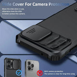 Shockproof Slide Camera Protection Magnetic Case For iPhone