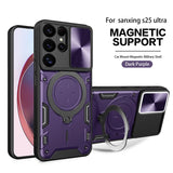 Magnetic Ring Holder Armor Shockproof Case For Samsung