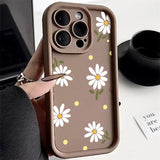 Daisy Flower Soft Silicone Shockproof Case For iPhone