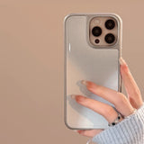 Electroplated INS Simple Polka Dots Phone case For iPhone