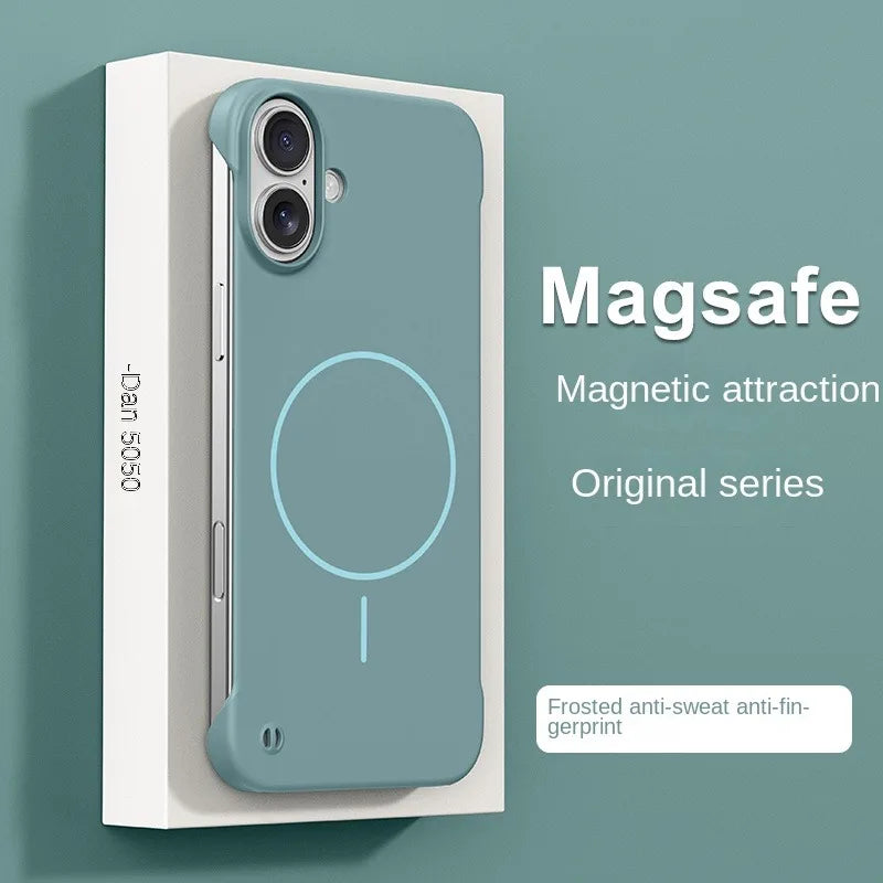 Ultra Thin Frameless Magnetic Case For iPhone