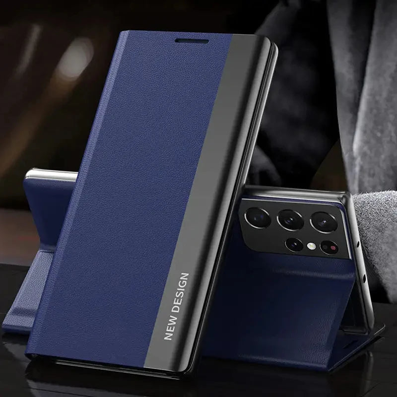 Luxury Leather Flip Case For Samsung Galaxy