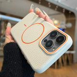 Luxury Magsafe Retro Leather Phone Case For iPhone