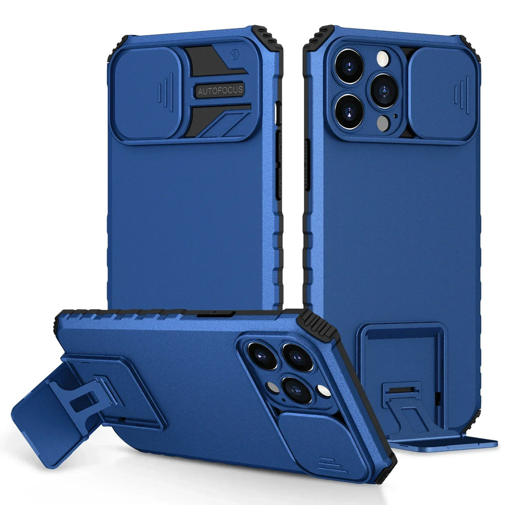 Shockproof Slide Camera Protection Magnetic Case For iPhone
