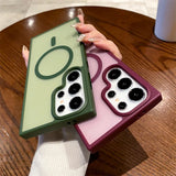 Matte Magnetic Clear Case For Samsung