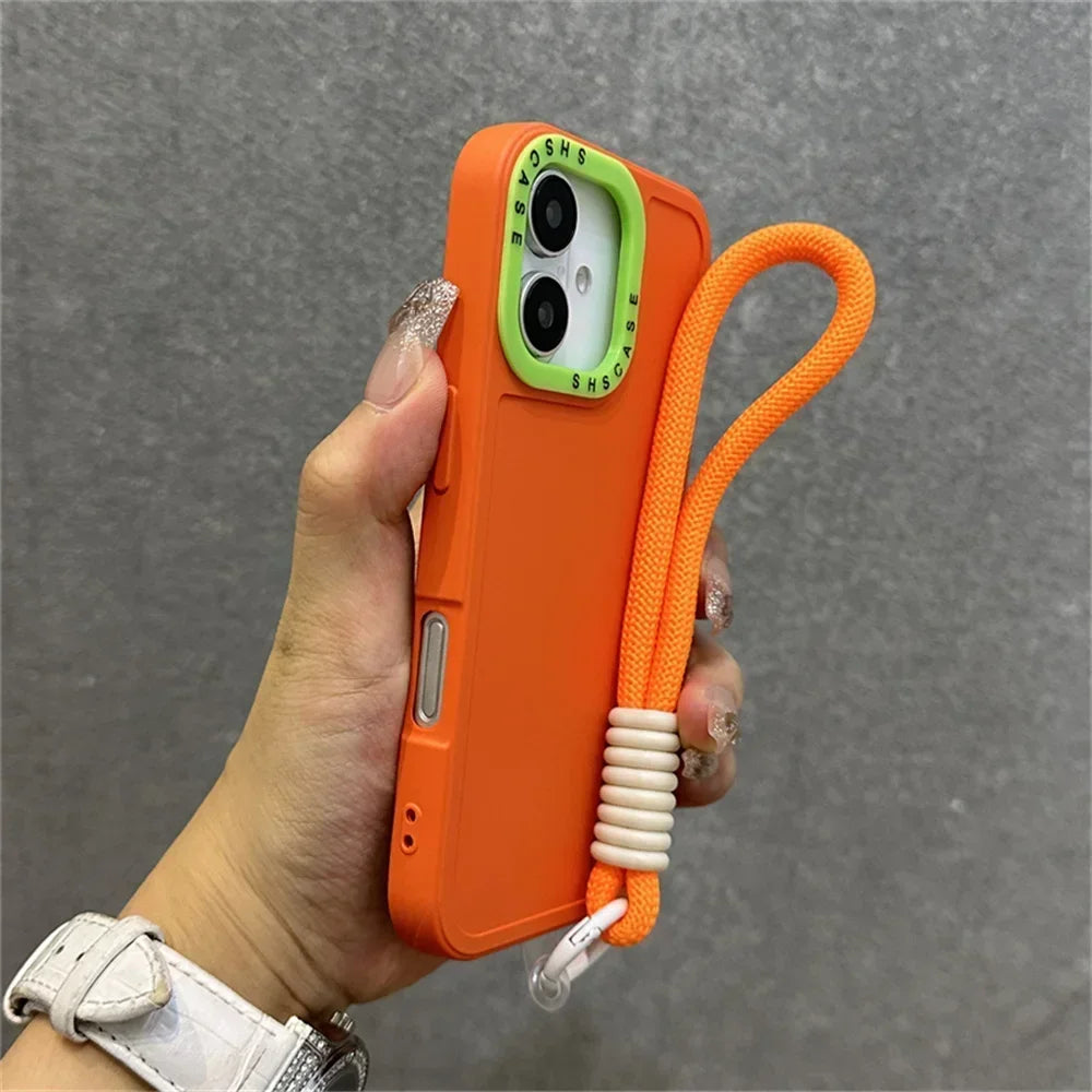 Luxury Wrist Strap Bracelet Lanyard Case For iPhone