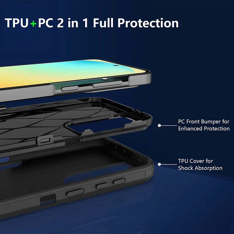 2 in 1 Armor Case for Samsung Galaxy