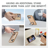 Shockproof Magnetic Kickstand Matte Case For iPhone