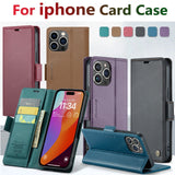 Luxury Business Leather Wallet Flip Case for Iphone
