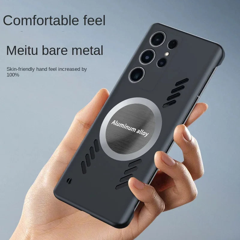 Borderless Cooling Thin Magnetic Phone Case for Samsung Galaxy
