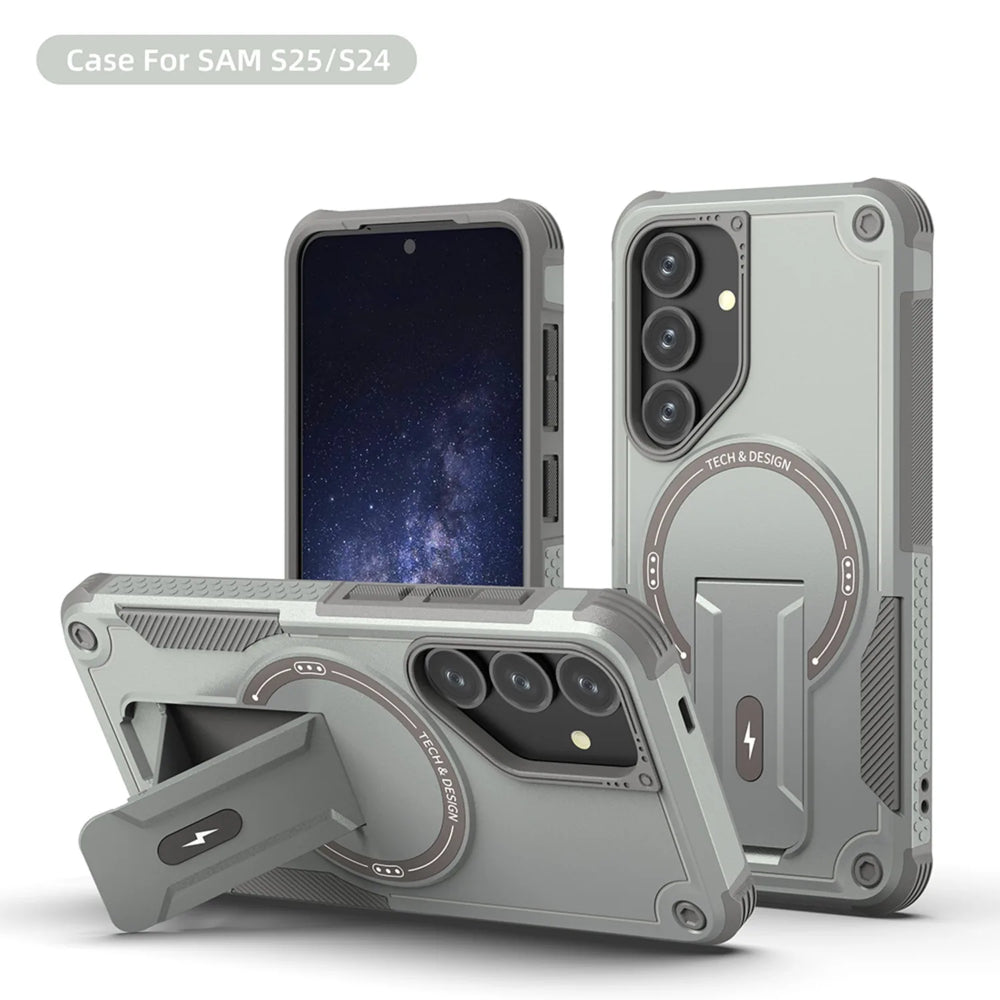 Fold Stand Holder Magnetic Armor Case For Samsung