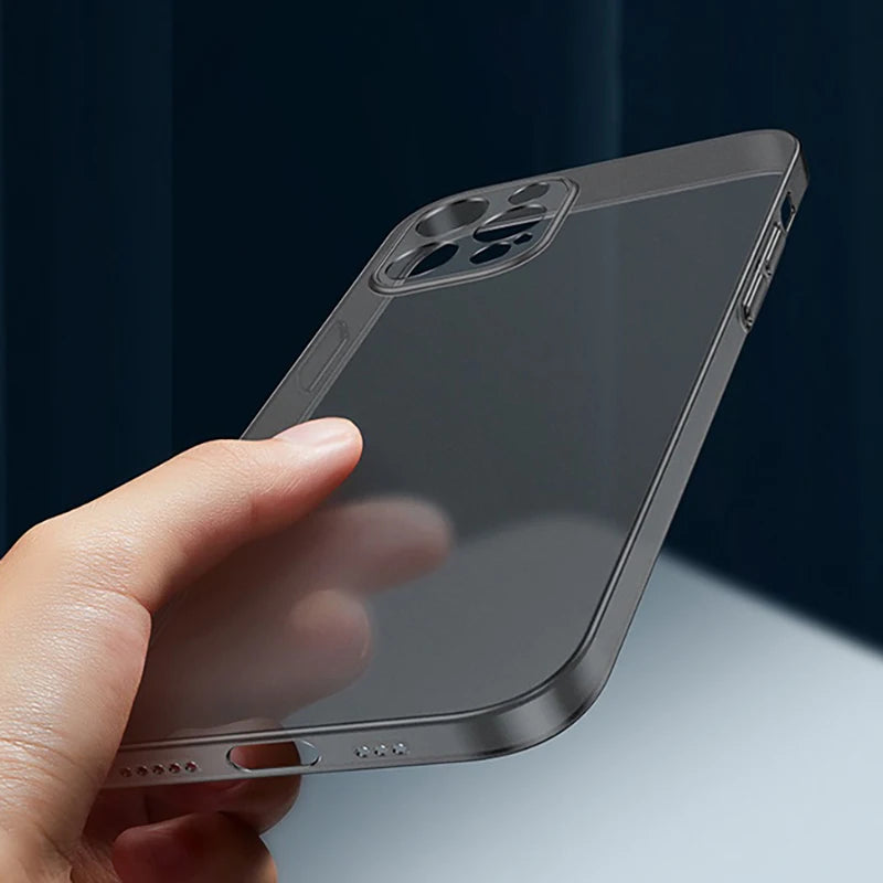Ultra Thin Matte Translucent Case For iPhone