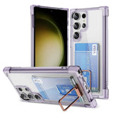 Clear Cover with Card Slot Holder Case for Samsung