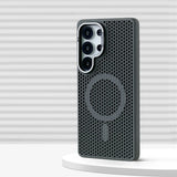 Honeycomb Mesh Cooling Magnetic Bumper Case for Samsung
