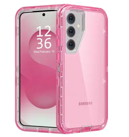 3-in-1 Clear Shock Drop proof Bumper Case For Samsung