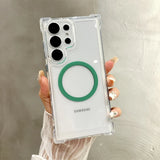 Transparent Armour Magnetic Case For Samsung