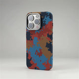 Camouflage Graffiti Relief Alloy MagSafe Phone Case For iPhone