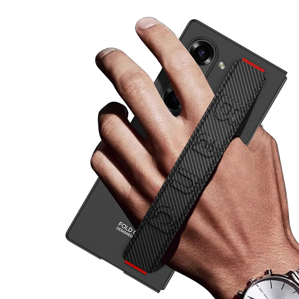 Ultra-thin matte wrist strap with front film case for Samsung