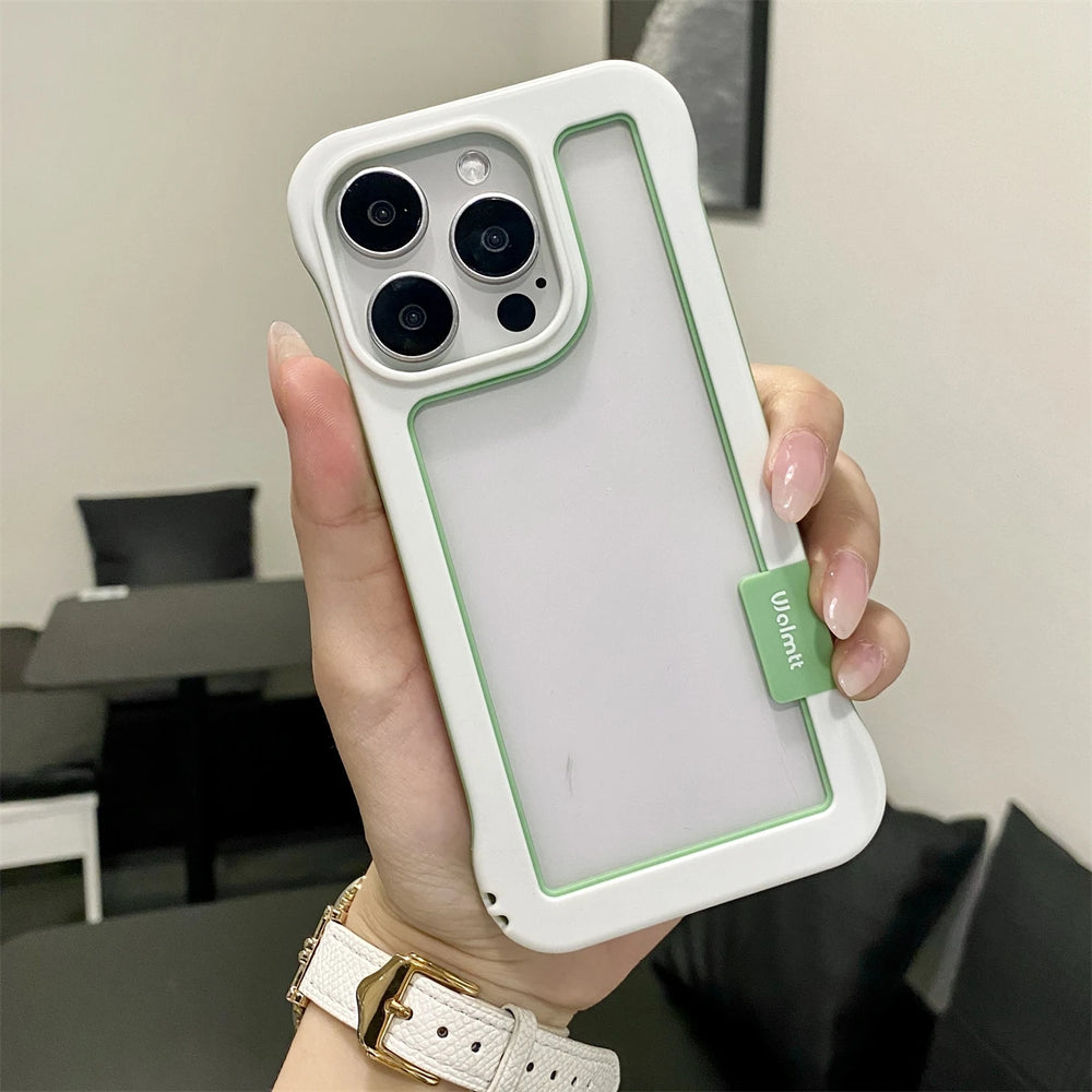 Contrasting Colors Borderless Frame Case For iPhone