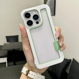 Contrasting Colors Borderless Frame Case For iPhone