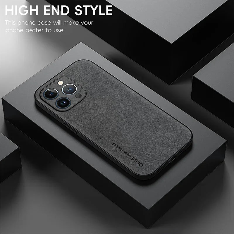 Luxury Leather Phone Case For iPhone