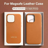 Luxury Leather MagSafe Case for  iPhone