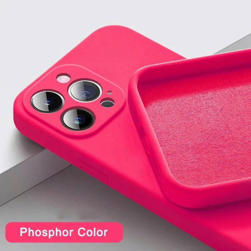 New Silicone Solid Color Fall and Collision Protection Case For IPhone